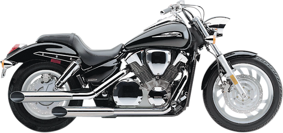 COBRA Slashcut Mufflers - Chrome - VTX1300 1180SC