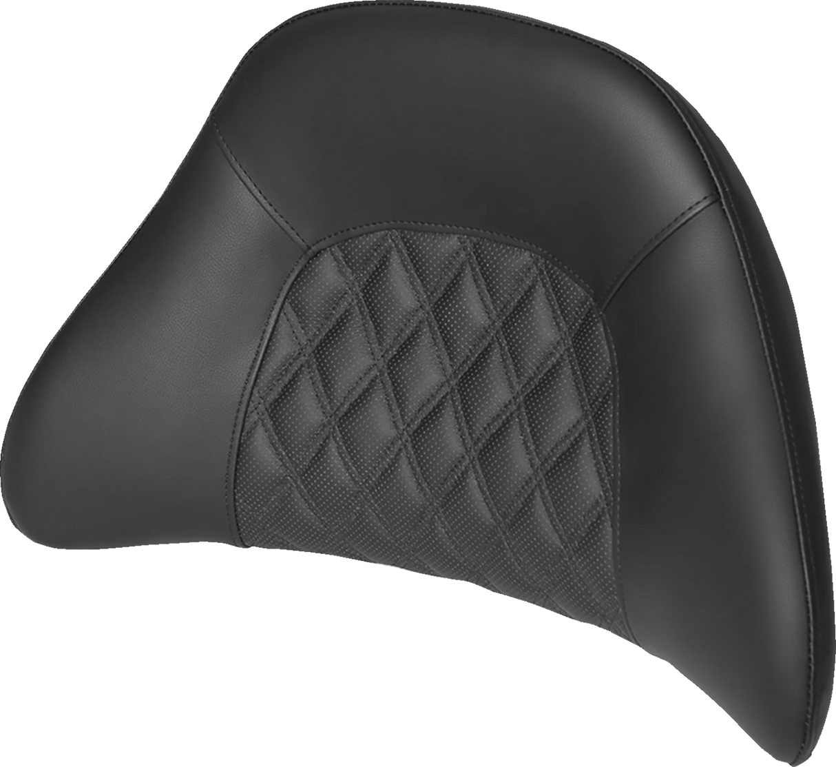 SADDLEMEN Tour-Pak Backrest Pad Cover - Lattice Stitched - Black 01-11884LS