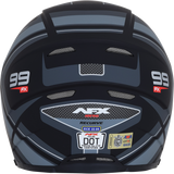 AFX FX-99 Motorcycle Helmet - Recurve - Matte Black/Gray - Large 0101-11138