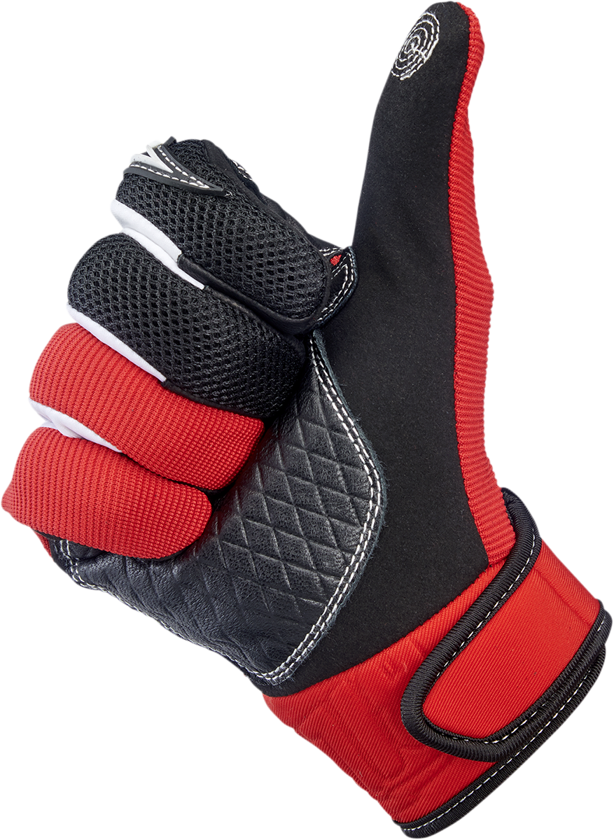 BILTWELL Baja Gloves - Red - Small 1508-0801-302