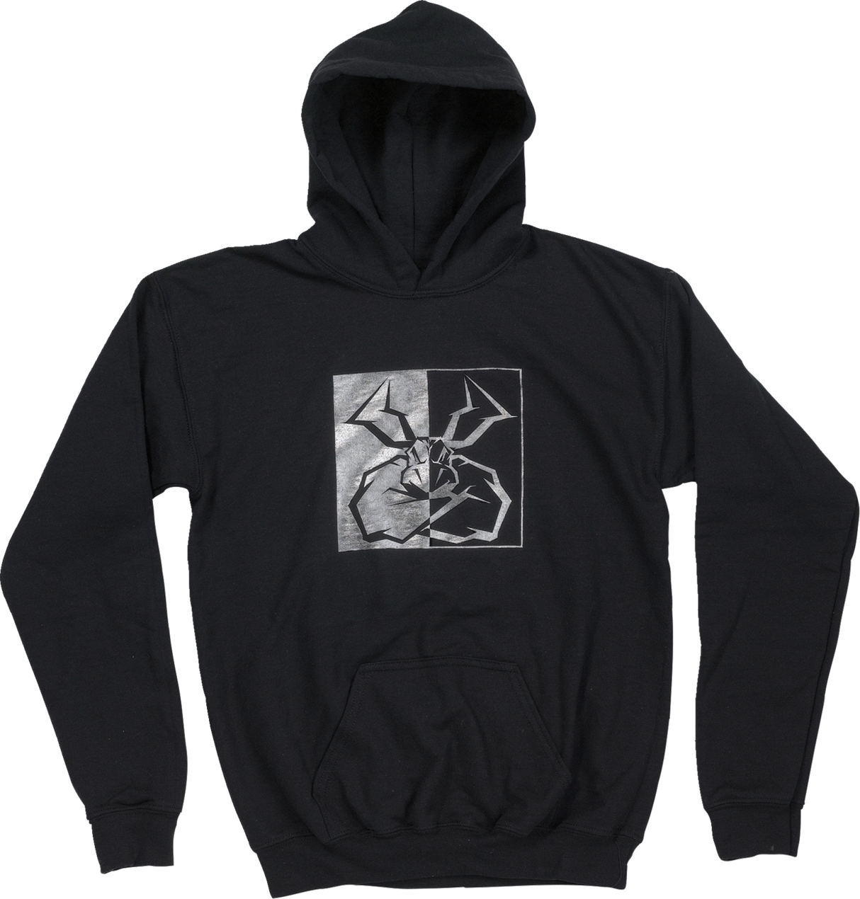 MOOSE RACING Youth Split Personality Hoodie - Black - Medium 3052-0674