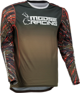 MOOSE RACING Agroid Jersey - Olive/Orange - Medium 2910-6983