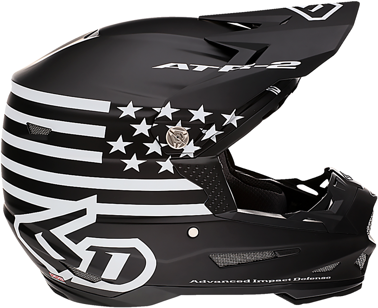 6D ATR-2 Motorcycle Helmet - Tactical - Black - Large 12-3007