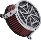 COBRA Air Filter - Cross - Chrome 606-0101-02-SB