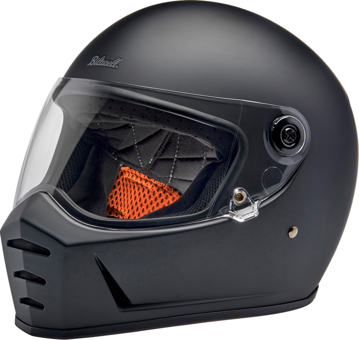 BILTWELL Lane Splitter Motorcycle Helmet - Flat Black - Medium 1004-201-503