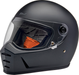 BILTWELL Lane Splitter Motorcycle Helmet - Flat Black - XS 1004-201-501