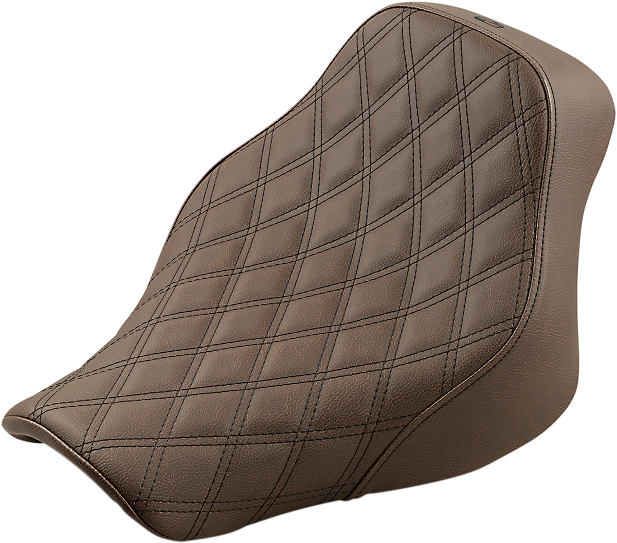 SADDLEMEN Renegade Solo Seat - Lattice Stitched - Brown - FLST 818-33-002BLS