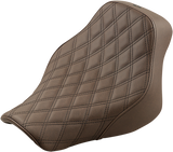 SADDLEMEN Renegade Solo Seat - Lattice Stitched - Brown - FLST 818-33-002BLS