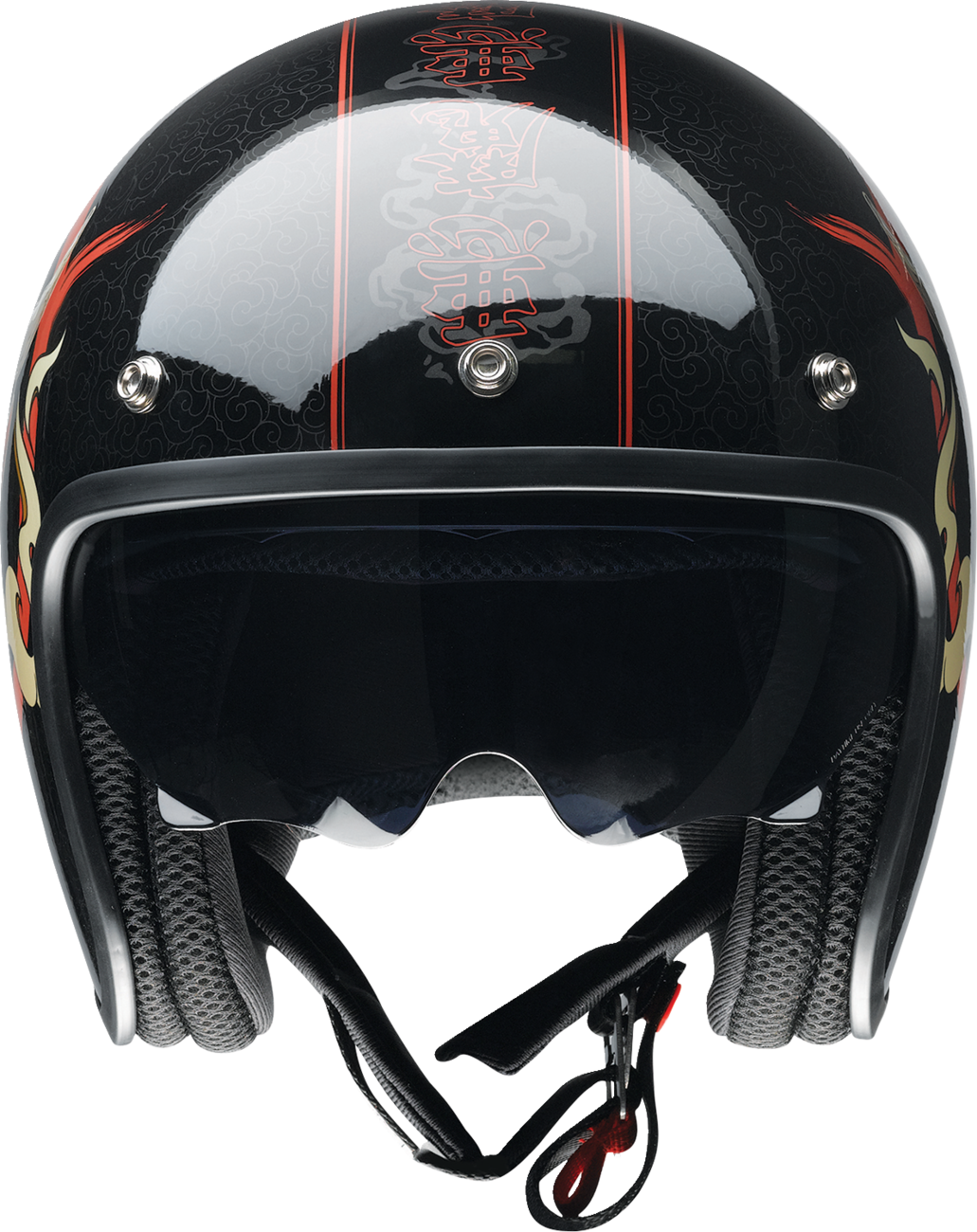 Z1R Saturn Motorcycle Helmet - Devilish - Gloss Black/Red - XL 0104-2880