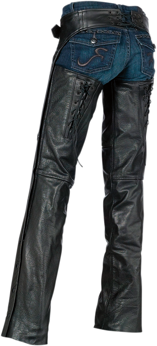 Z1R Women's Sabot Chaps - Black - Medium 2815-0097