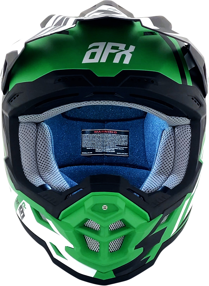 AFX FX-19R Motorcycle Helmet - Racing - Matte Green - Large 0110-7080