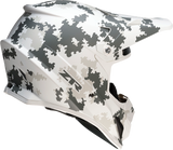 Z1R Rise Motorcycle Helmet - Snow Camo - White/Gray - XS 0120-0712