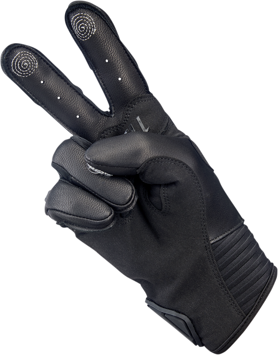 BILTWELL Bridgeport Gloves - Black Out - Small 1509-0101-302