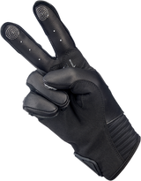 BILTWELL Bridgeport Gloves - Black Out - Small 1509-0101-302