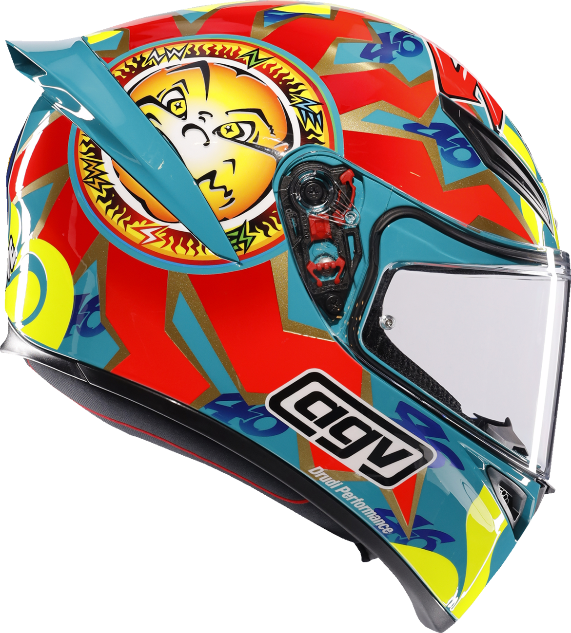 AGV K1 S Motorcycle Helmet - Rossi Mugello 1999 - Small 2118394003-041-S