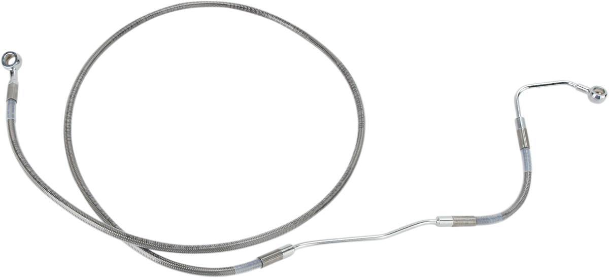 DRAG SPECIALTIES Brake Line - Front (Upper) - Stainless Steel 691182