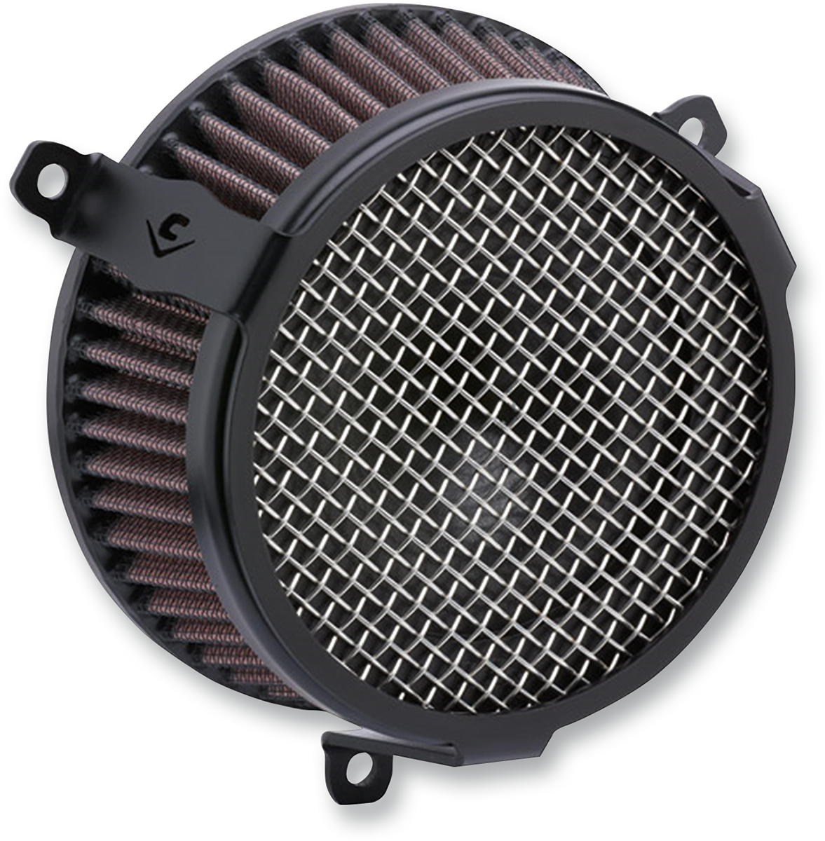 COBRA Air Filter - Plain - Black for Harley-Davidson 2017-2022 606-0101-03B-SB