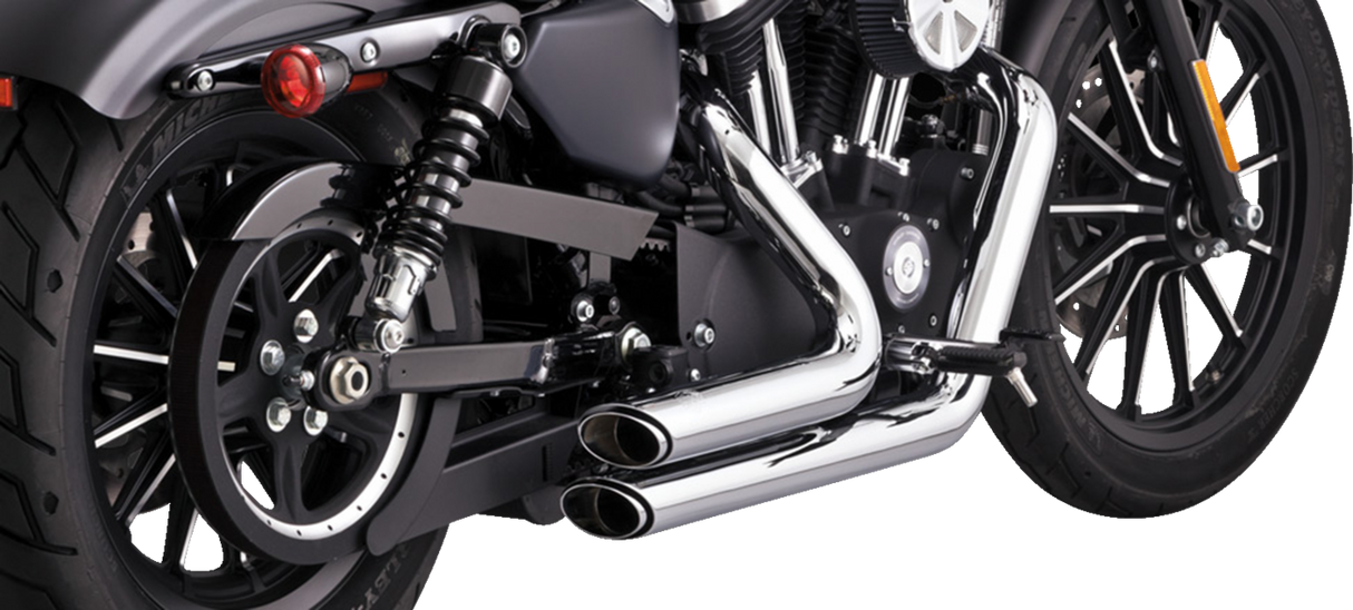 VANCE & HINES Shortshots Staggered Exhaust System - Chrome 17329