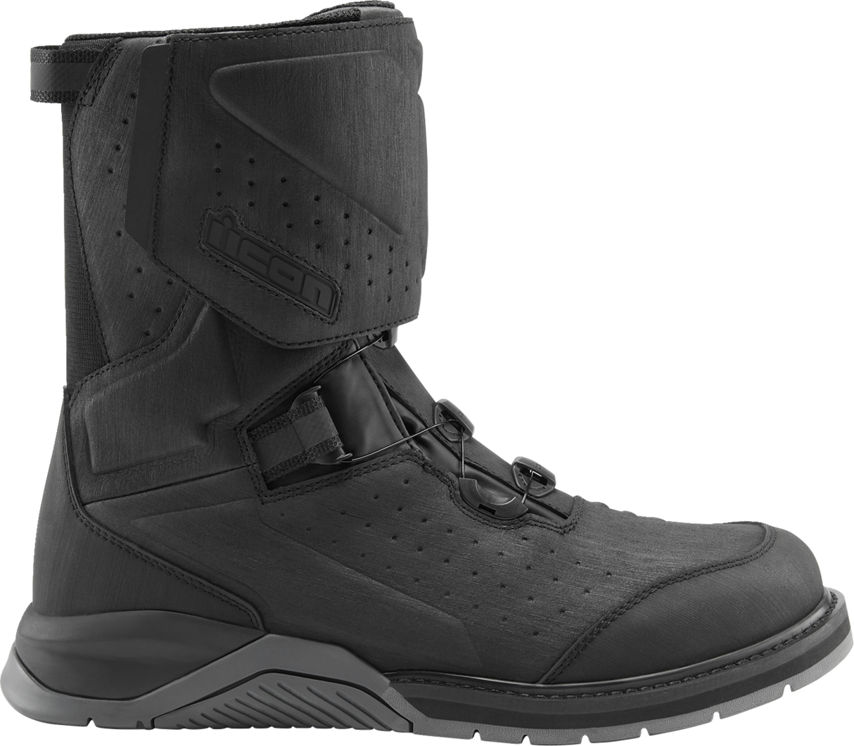 ICON Alcan Waterproof Boots - Black - Size 9.5 3403-1236