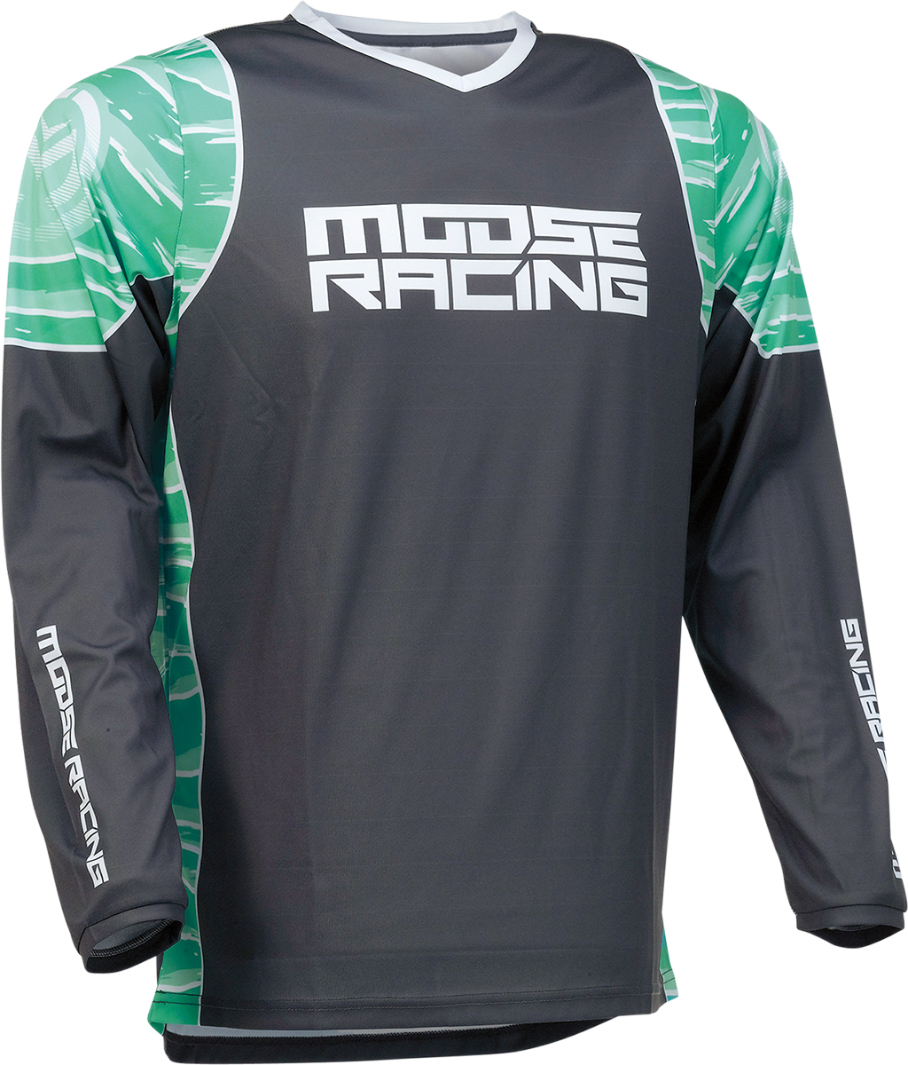 MOOSE RACING Qualifier Jersey - Teal/Gray - 4XL 2910-6964