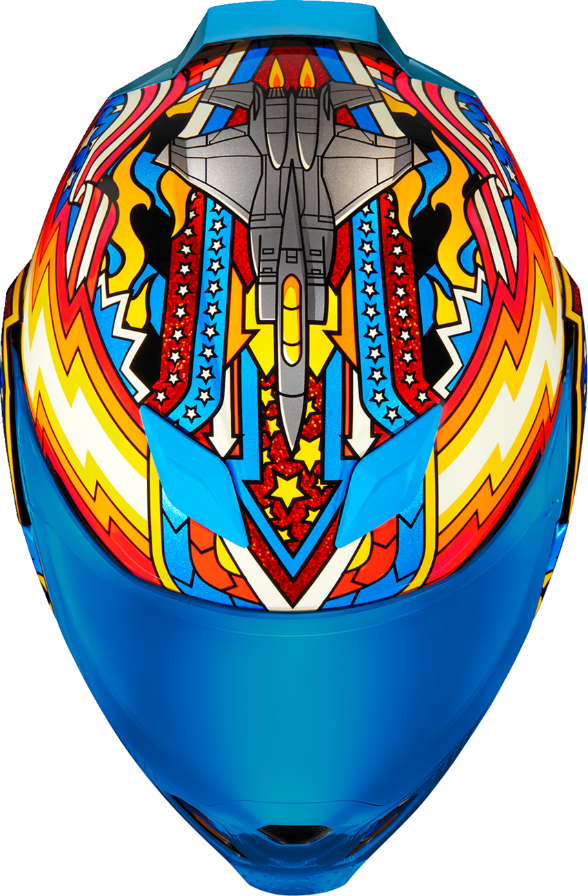 ICON Airflite™ Motorcycle Helmet - Flyboy - Blue - XL 0101-16014