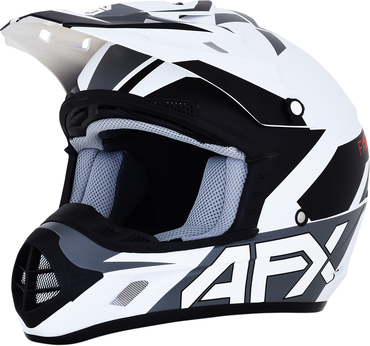 AFX FX-17 Motorcycle Helmet - Aced - Matte White/White - Medium 0110-6495