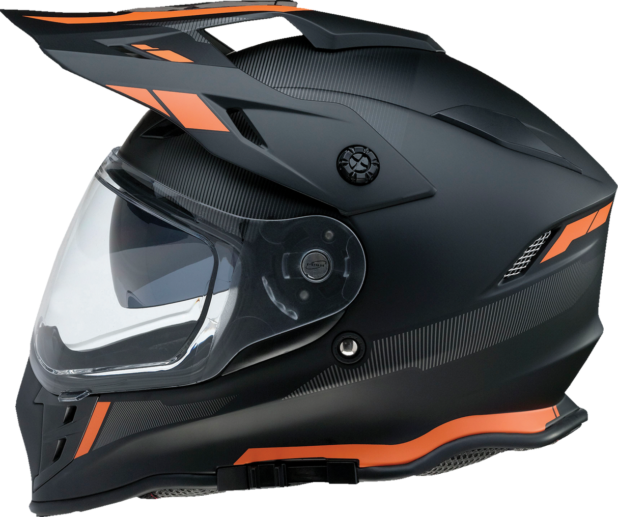 Z1R Range Motorcycle Helmet - Uptake - Black/Orange - Large 0140-0117