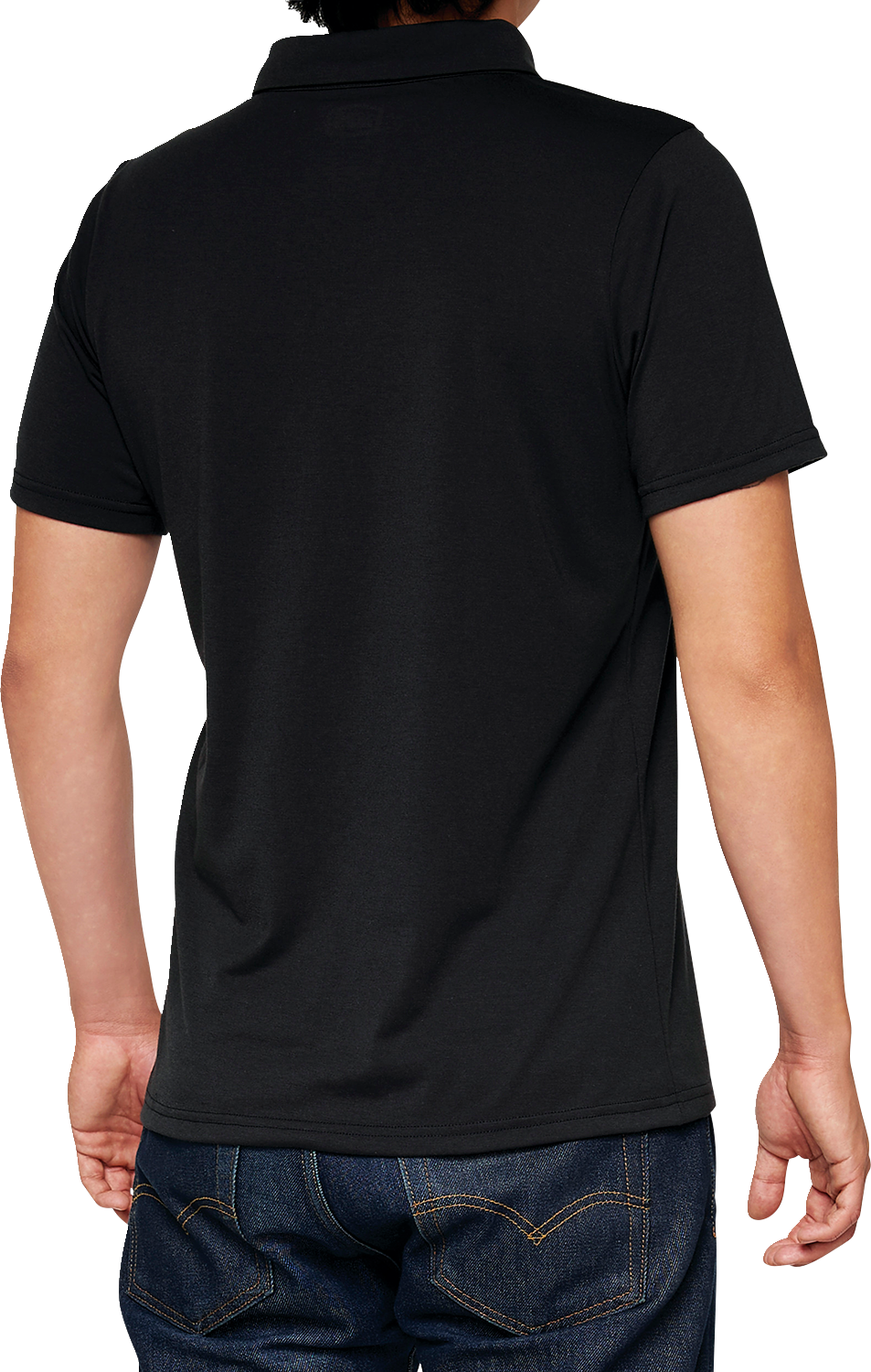 100% Corpo Polo Shirt - Black/Gray - XL 35019-057-13