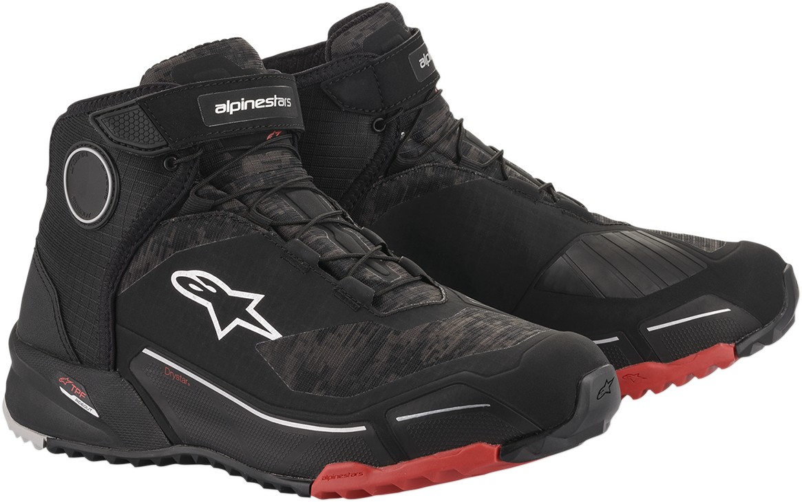 ALPINESTARS CR-X Drystar® Shoes - Black Camo/Red - US 9 26118209939