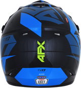 AFX FX-17 Motorcycle Helmet - Aced - Blue/Lime - Large 0110-6501