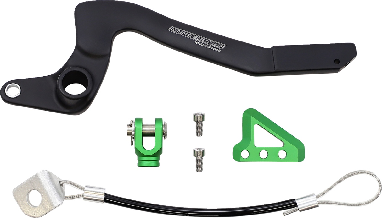 MOOSE RACING Brake Pedal - Green - Kawasaki 82-0344-21-33