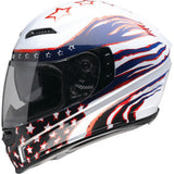 Z1R Jackal Motorcycle Helmet - Patriot - Red/White/Blue