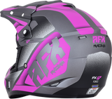 AFX FX-17 Motorcycle Helmet - Force - Frost Gray/Fuchsia - Medium 0110-5210