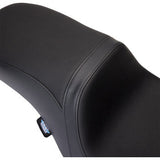 DRAG SPECIALTIES Predator 2Up Seat - Vinyl - Black - Smooth - FLH '08-'23 0801-1487