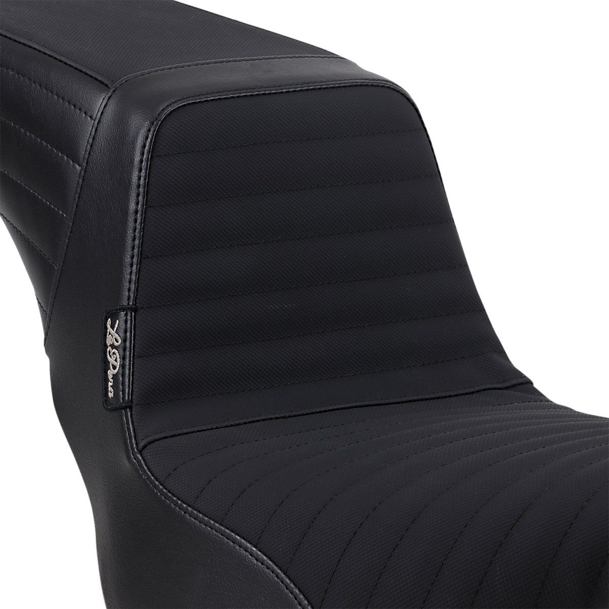 LE PERA Kickflip Seat - Pleated w/ Gripp Tape - Black - Softail '18-'21 LYR-590PTGP