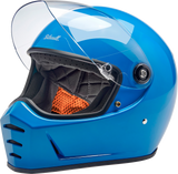 BILTWELL Lane Splitter Motorcycle Helmet - Gloss Tahoe Blue - Medium 1004-129-503