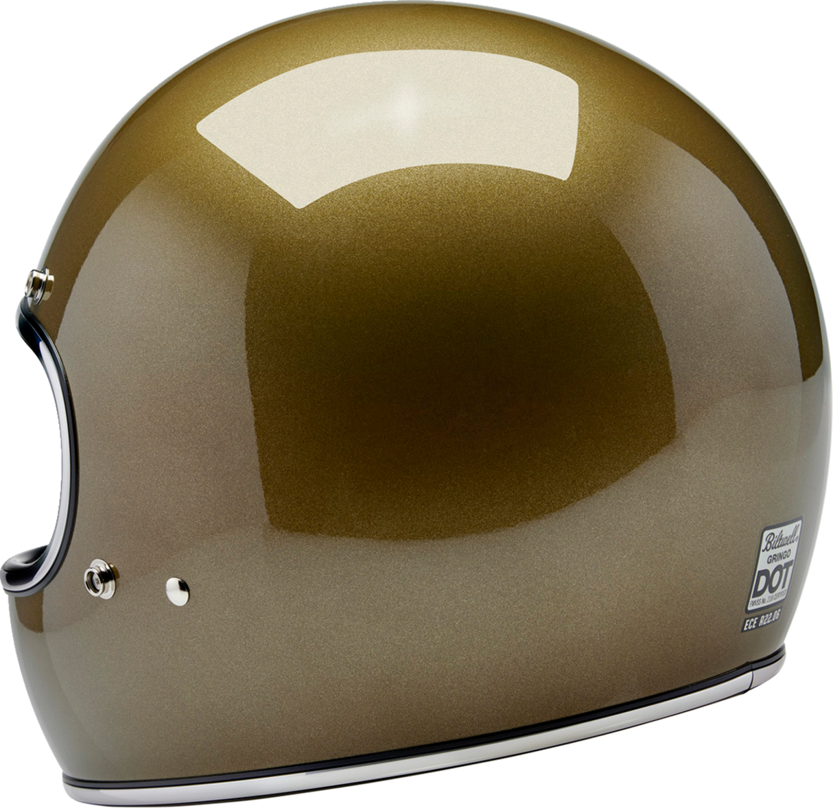 BILTWELL Gringo Motorcycle Helmet - Ugly Gold - XS 1002-363-501