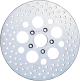 DRAG SPECIALTIES Drilled Brake Rotor - Front - 11.5" - Harley-Davidson 060176ASP-BC648