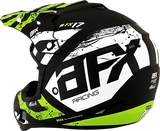 AFX FX-17Y Motorcycle Helmet - Attack - Matte Black/Green - Medium 0111-1418