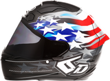 6D ATS-1R Motorcycle Helmet - Patriot - Red/White/Blue - Small 30-0695