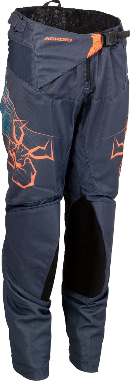 MOOSE RACING Youth Agroid Pants - Blue/Orange - 24 2903-2340