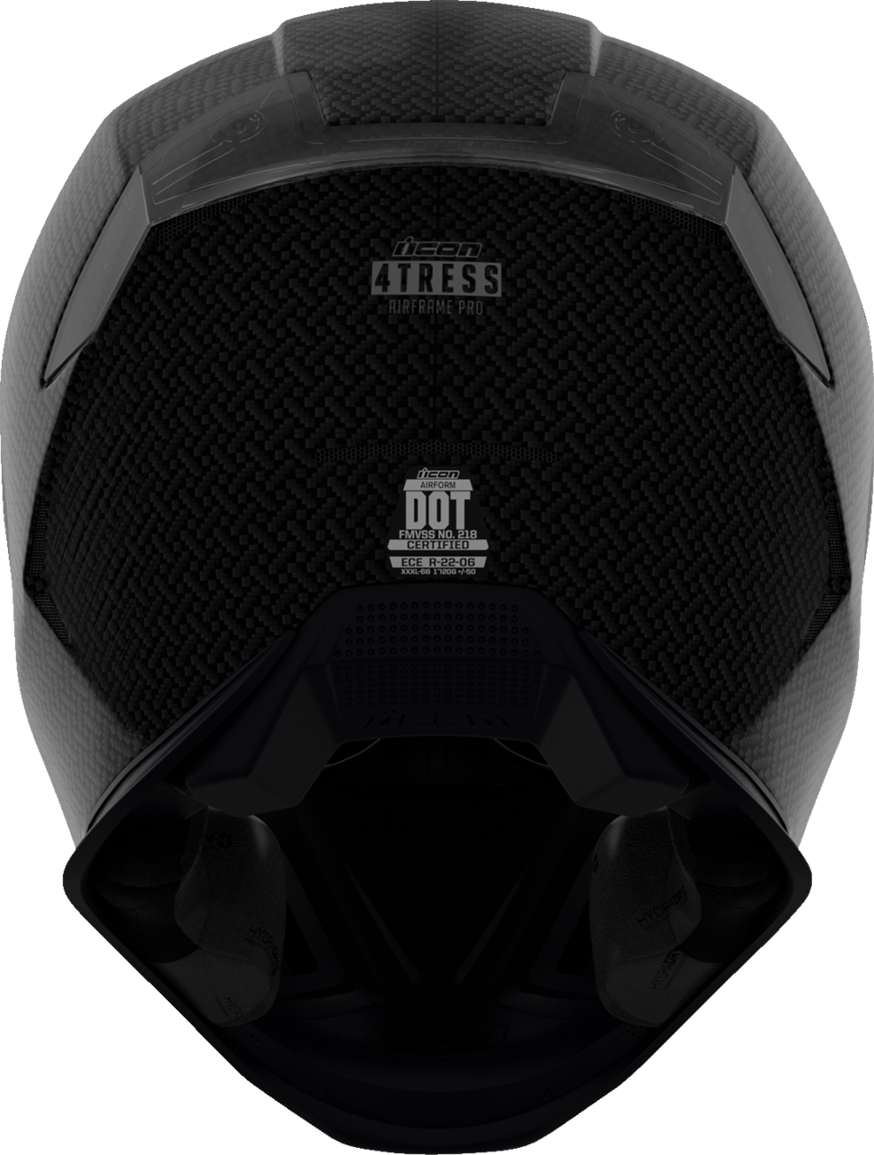 ICON Airframe Pro™ Motorcycle Helmet - Carbon 4Tress - Black - Small 0101-16653