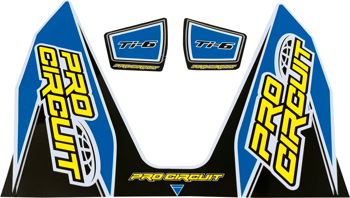 PRO CIRCUIT Ti-6 Decal - Light Blue DC22TI6-LB