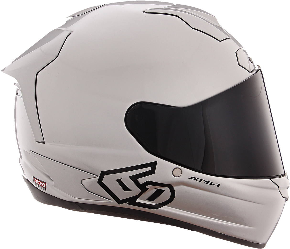 6D ATS-1R Motorcycle Helmet - Gloss Silver - Small 30-0995