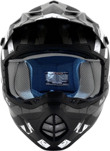 AFX FX-17Y Motorcycle Helmet - Attack - Matte Black/Silver - Large 0111-1401