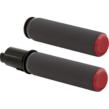 ARLEN NESS Grips - Knurled - TBW - Red  500-055