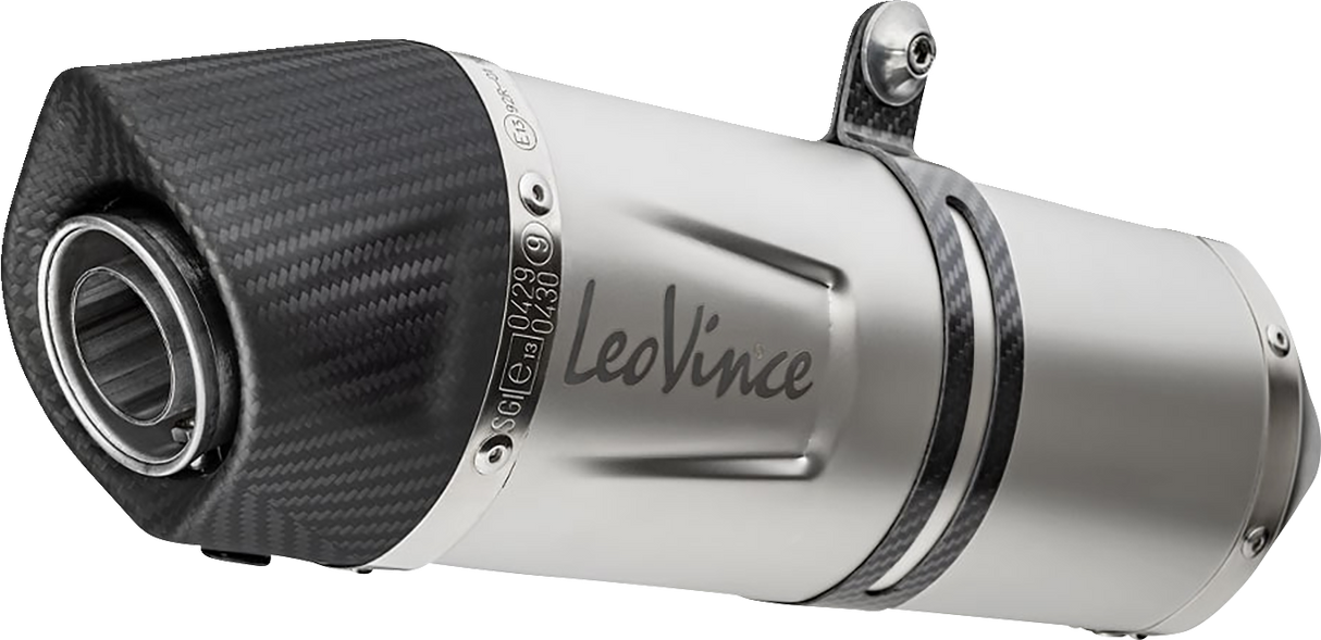 LEOVINCE LV One Evo Slip-On Muffler - Stainless Steel 14383E