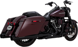 VANCE & HINES 4.5" Torquer Mufflers for FL - Black fits  road glide and Road King models  2017-2024    46674