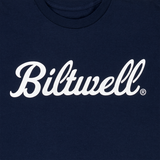 BILTWELL Script T-Shirt - Navy - 2XL 8101-052-006