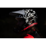 KALI DH Invader Bicycle Helmet - LTD Glitch - Matte Black/White/Red - L-2XL 0211323217